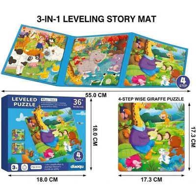 3in-1 Leveled Puzzle Set