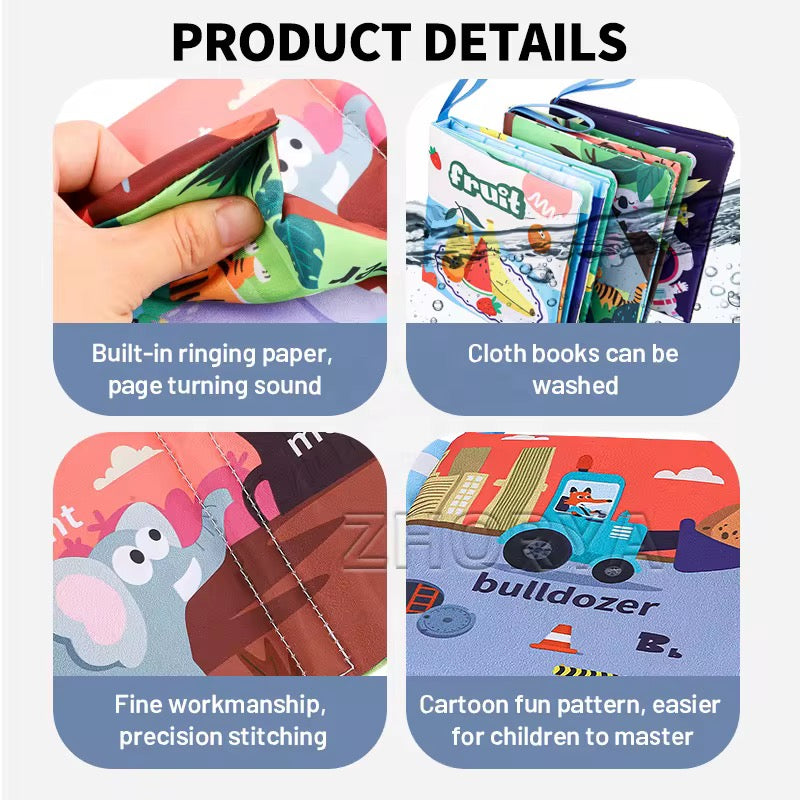 Baby Cognitive Cloth Books