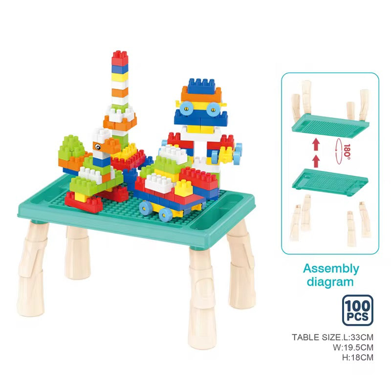 Building Blocks table 100 pieces
