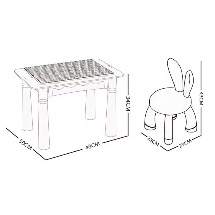 Building Table 86 pcs