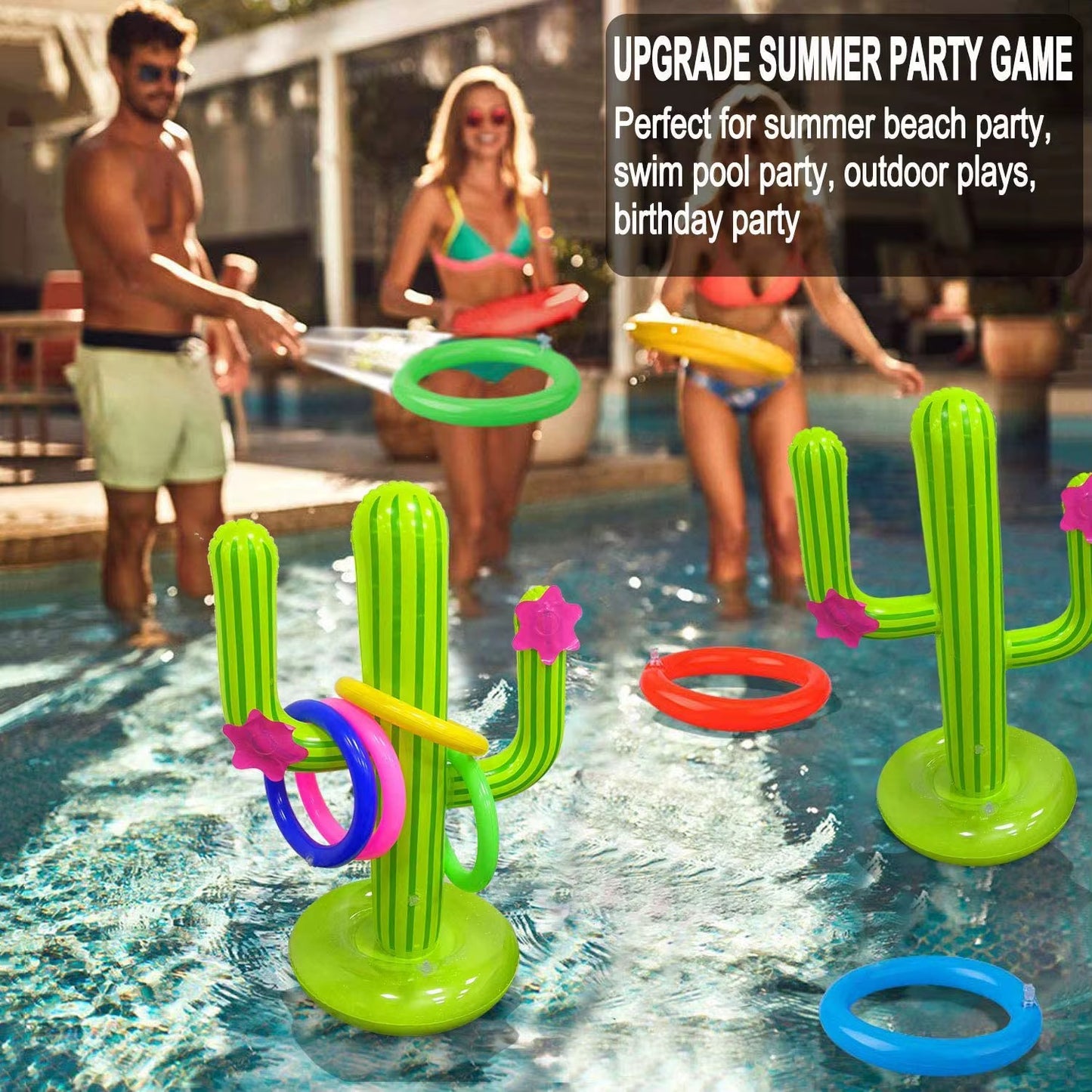 Inflatable Cactus Ring Toss Game