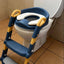 Potty training seat with a step