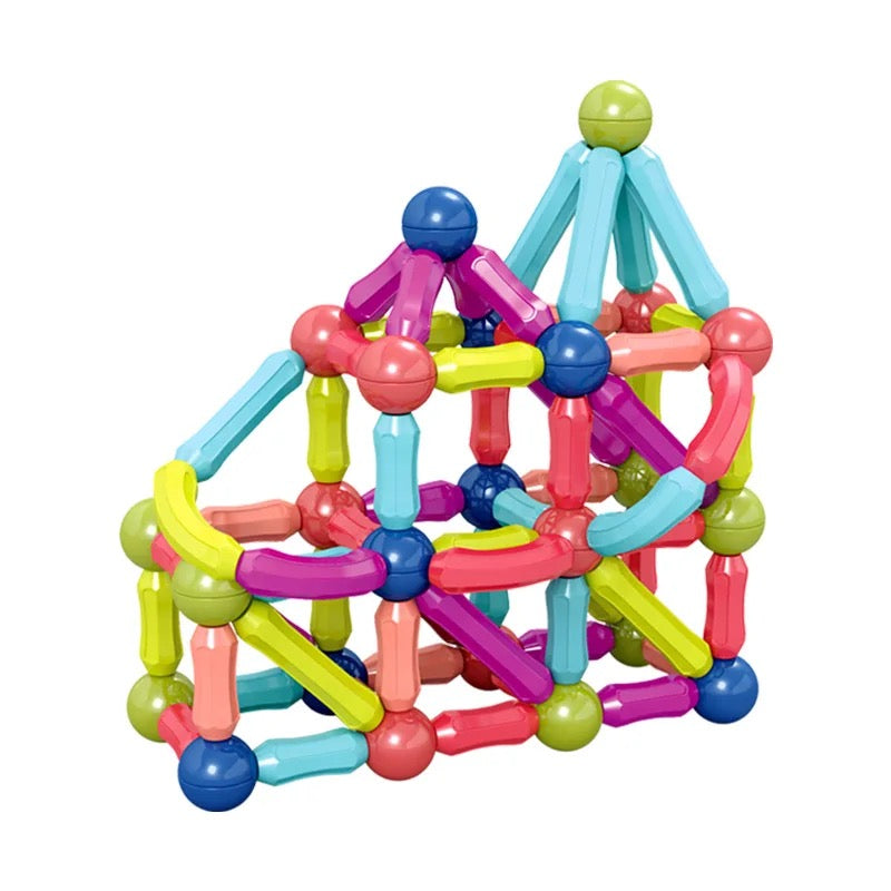 Magnetic Sticks and Balls (64 pieces)