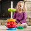 Spinning Rainbow Stack Tower
