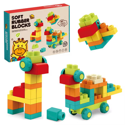 Soft Rubber Building Blocks