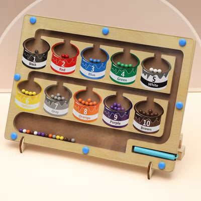 Magnetic Color and Number Maze