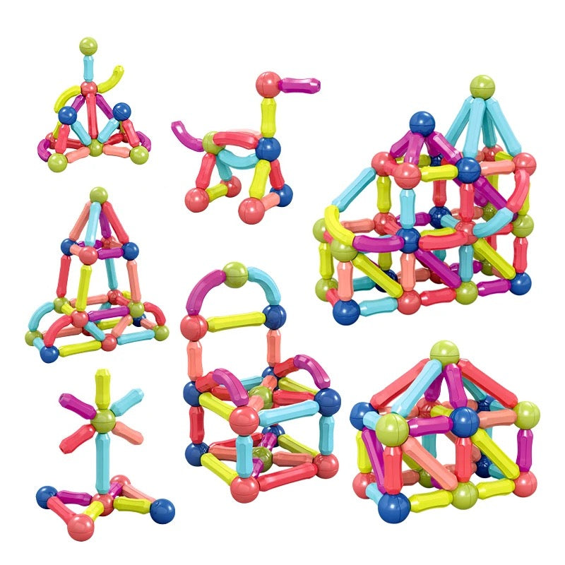 Magnetic Sticks and Balls (64 pieces)