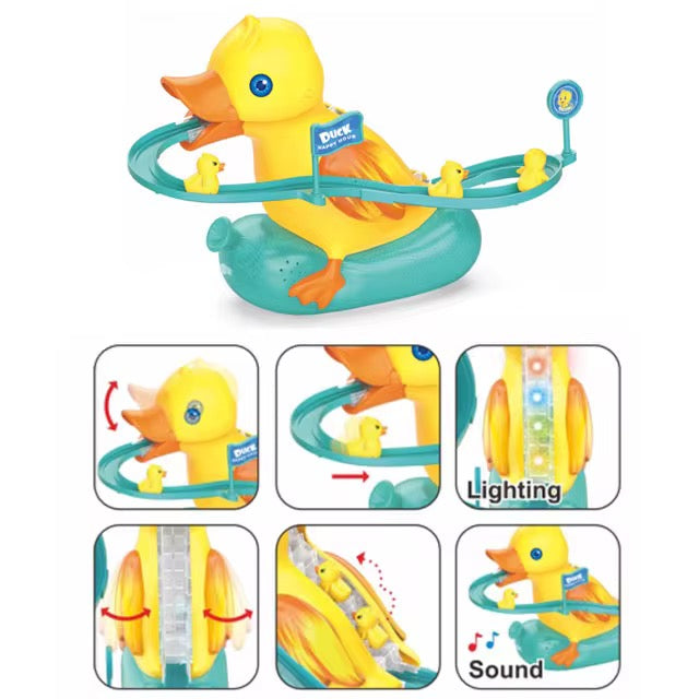 Duck Electric Track Slide Toy