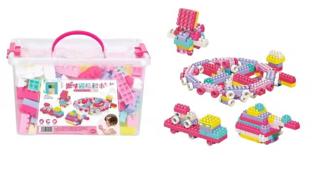 Colorful Creative Building Blocks Set (213 Pcs)