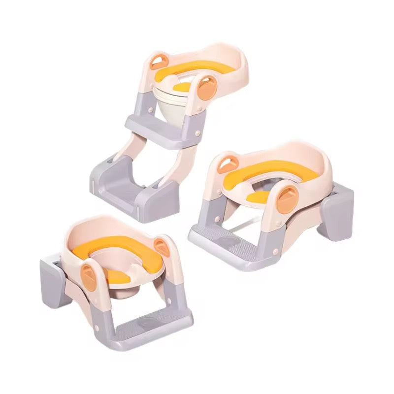 Potty training seat with a step 2x1