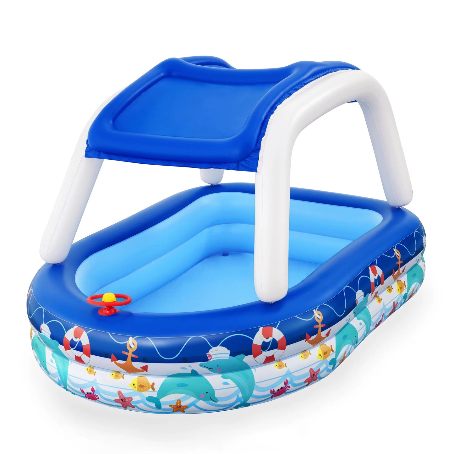 Kids' Boat Pool with Sunshade