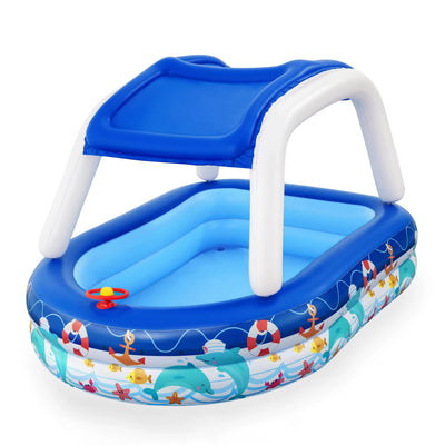 Kids' Boat Pool with Sunshade