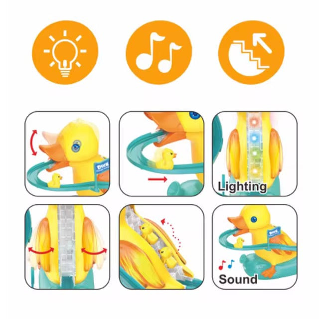 Duck Electric Track Slide Toy
