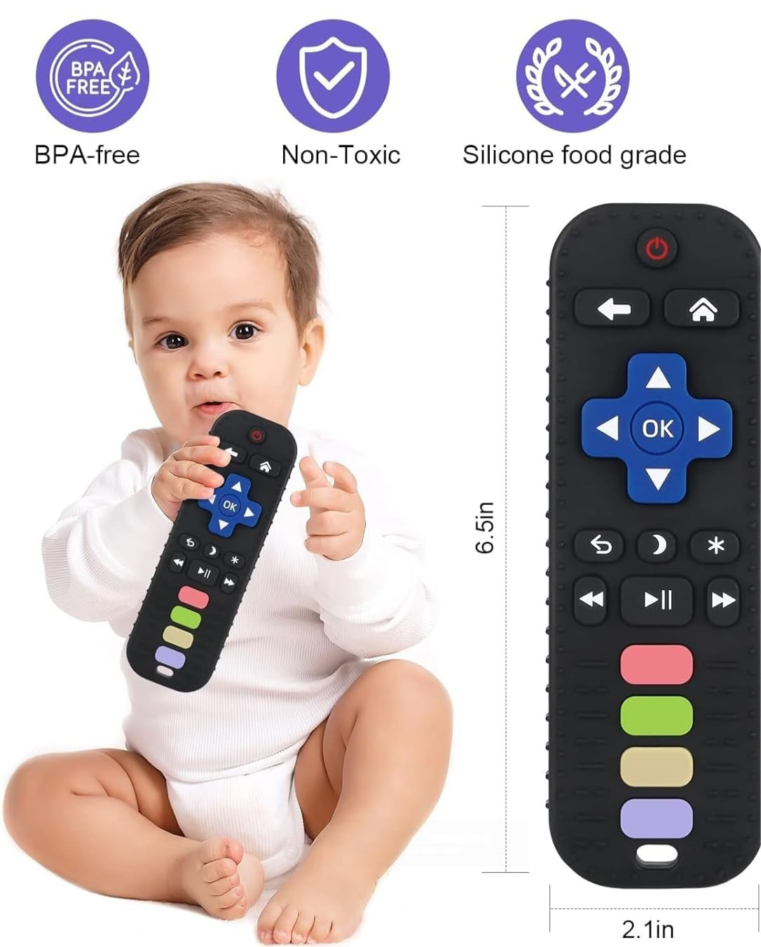 TV Remote Control Shape Teething Baby Toys