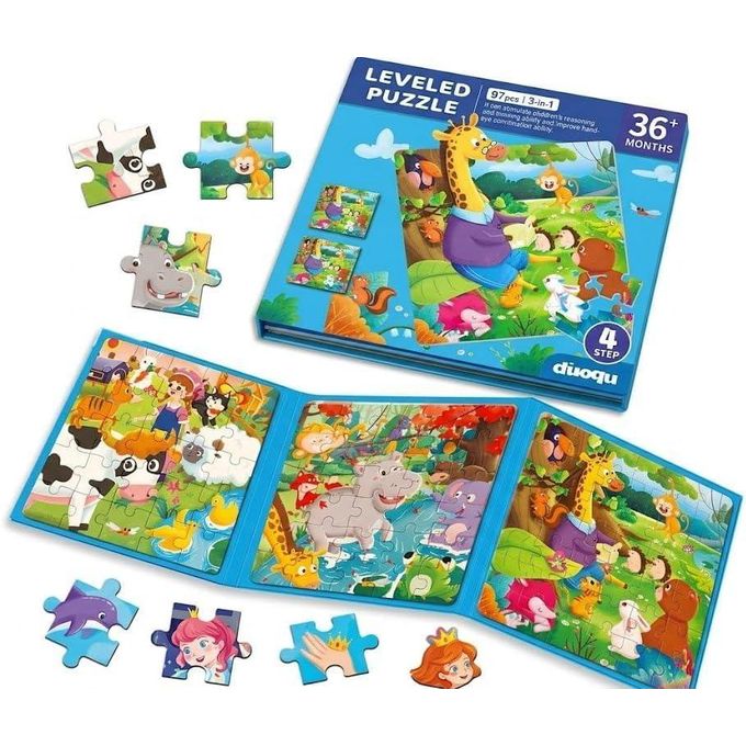 3in-1 Leveled Puzzle Set