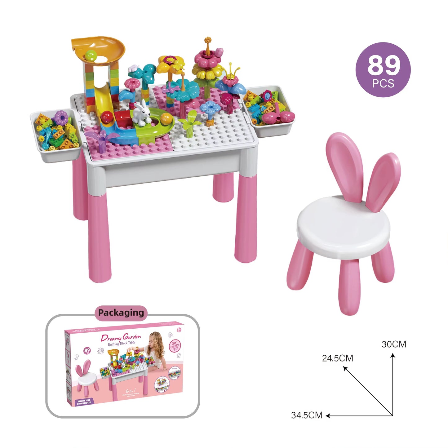 Dreamy Garden Building Block Table