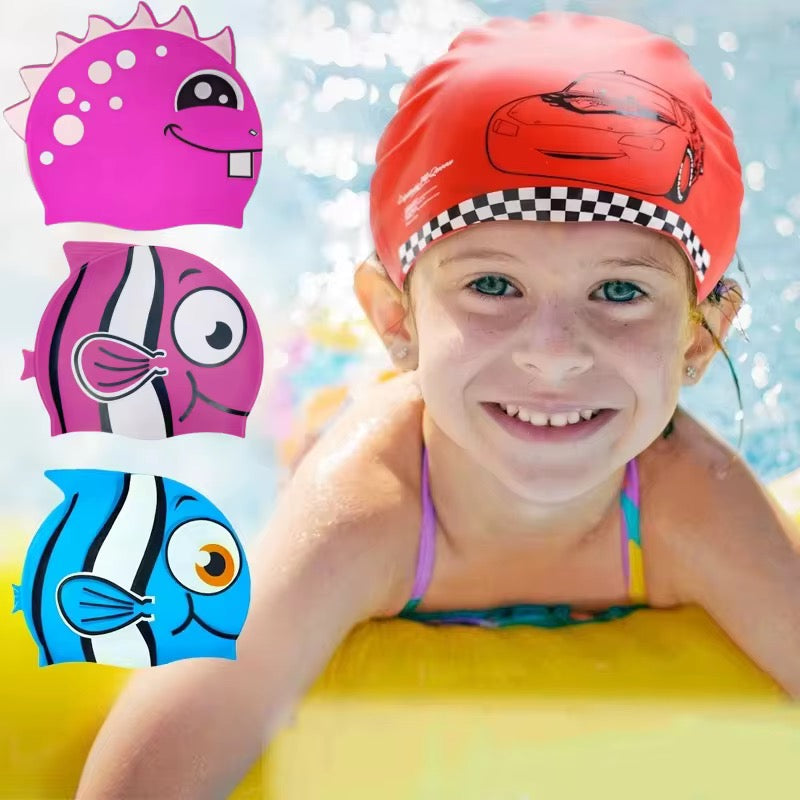 Bestway Fun Fish Silicone Swim Cap for Kids