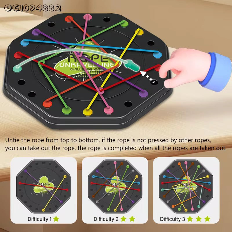 Rope Puzzle Challenge Board