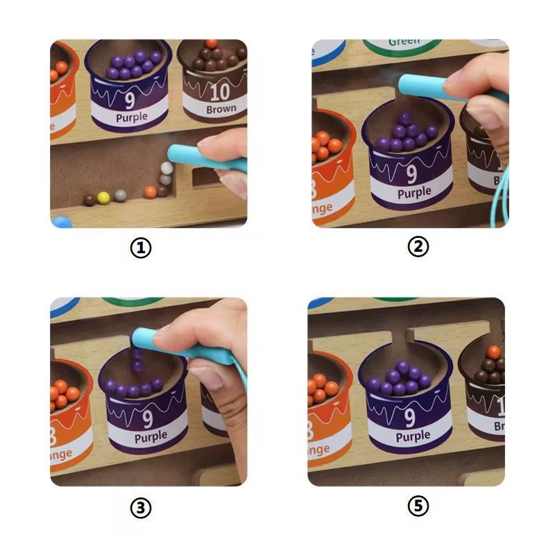 Magnetic Color and Number Maze