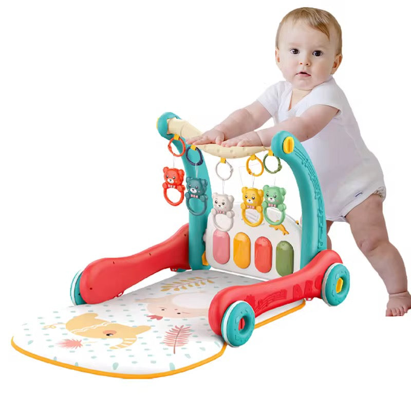 2-in-1 Multi-Function Pedal Piano & Baby Walker