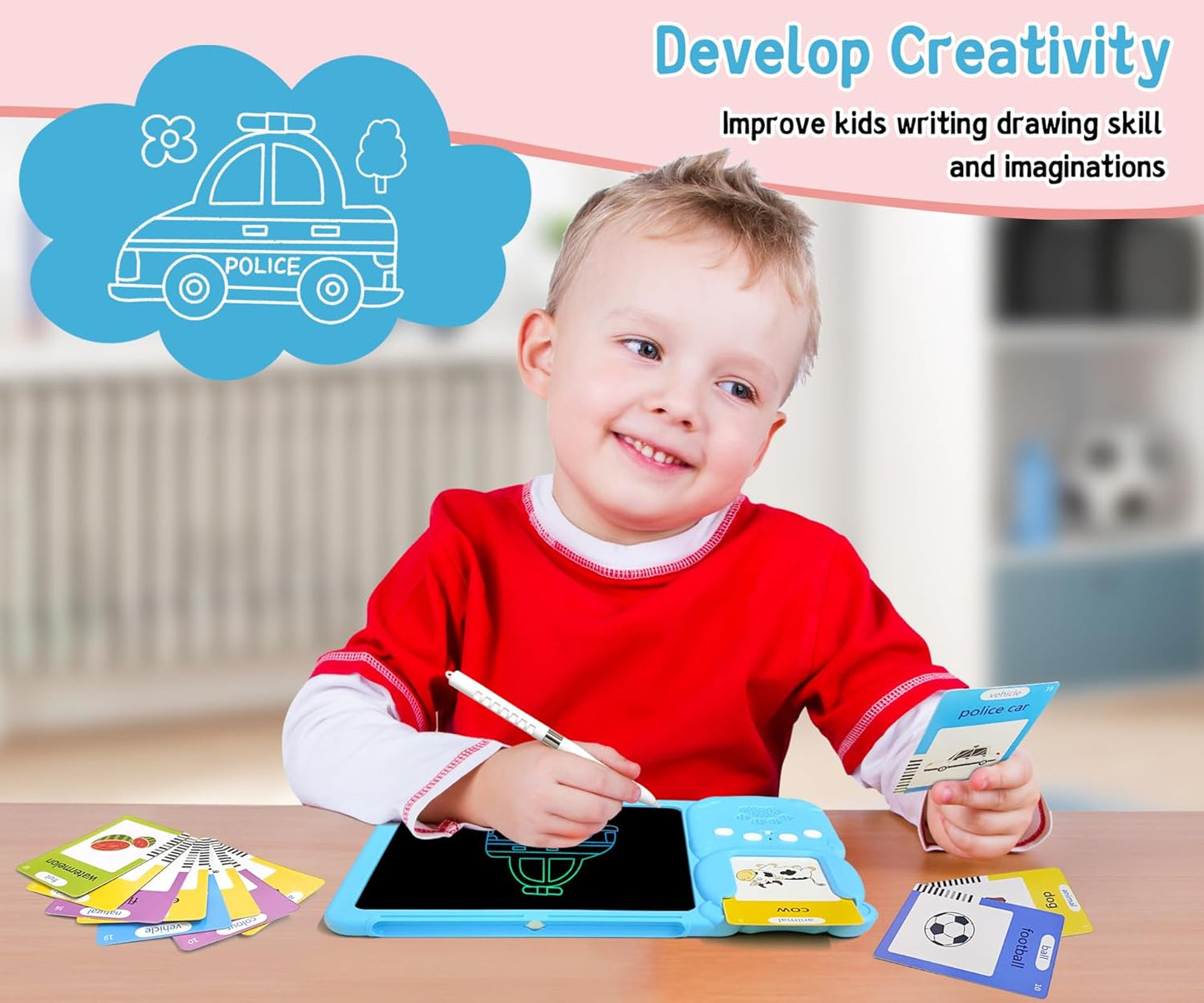 Arabic & English Card Reader Toy with board