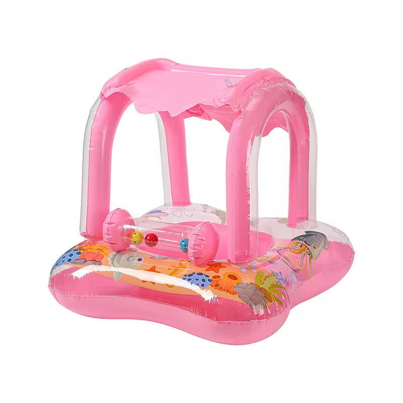 Kids Inflatable Pool Float with Canopy