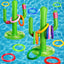 Inflatable Cactus Ring Toss Game