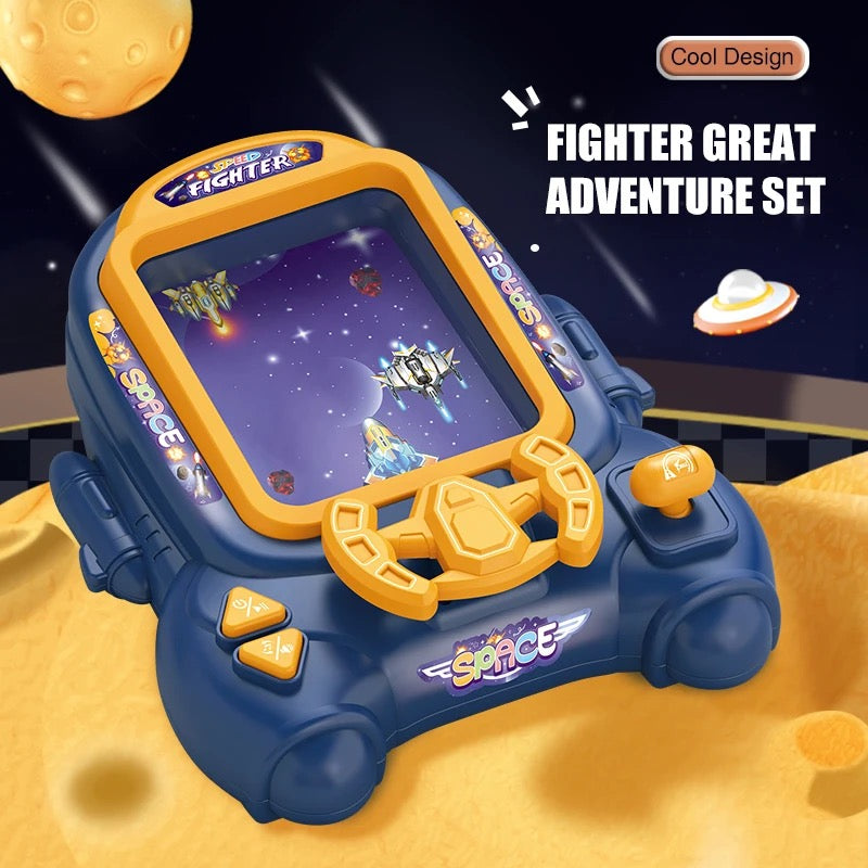 Fighter game machine steering wheel gaming