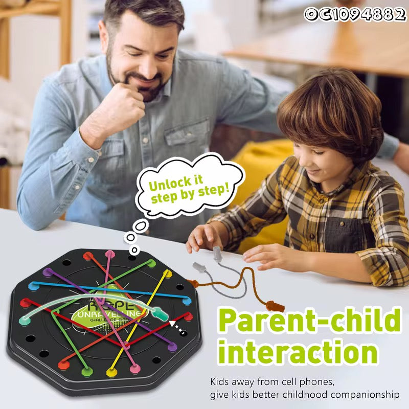 Rope Puzzle Challenge Board