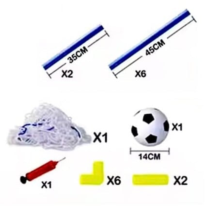 Kids Portable Football Goal Post Set