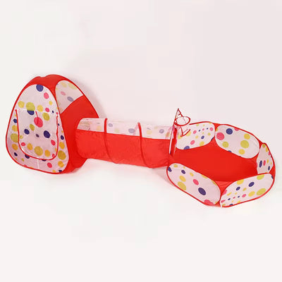 3-in-1 Foldable Play Tent & Tunnel Combo with 50 Balls