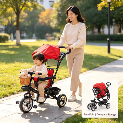 Toddler Trike with Push Handle