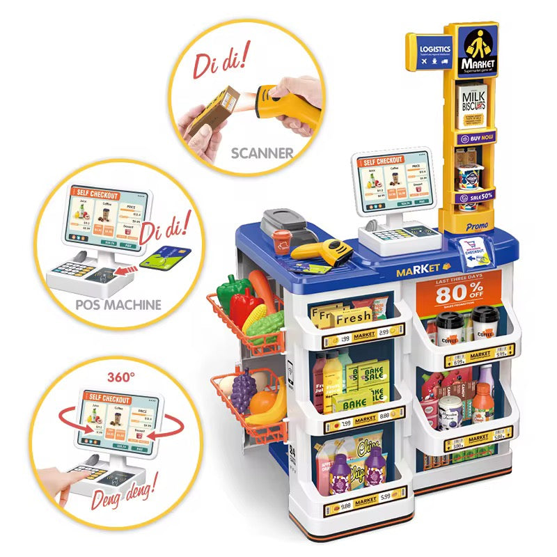 Kids Supermarket Playset