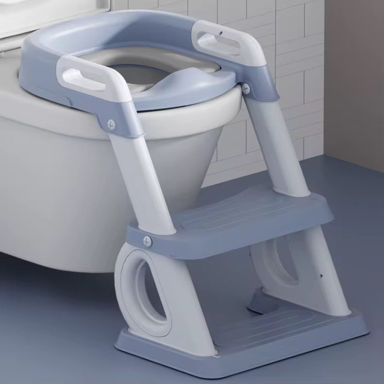 Potty training seat with a step