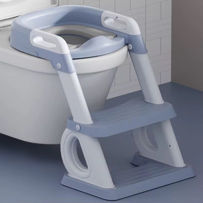 Potty training seat with a step