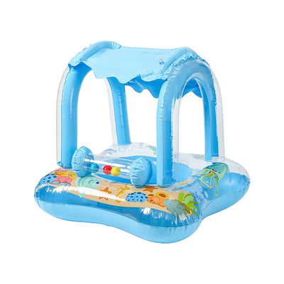 Kids Inflatable Pool Float with Canopy