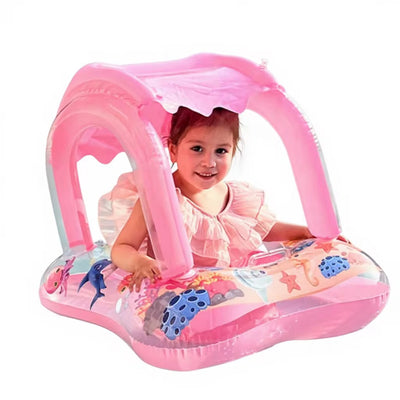 Kids Inflatable Pool Float with Canopy