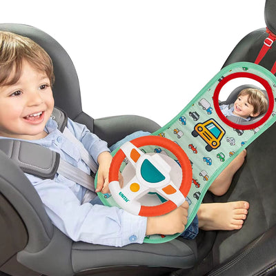 Interactive steering wheel for children