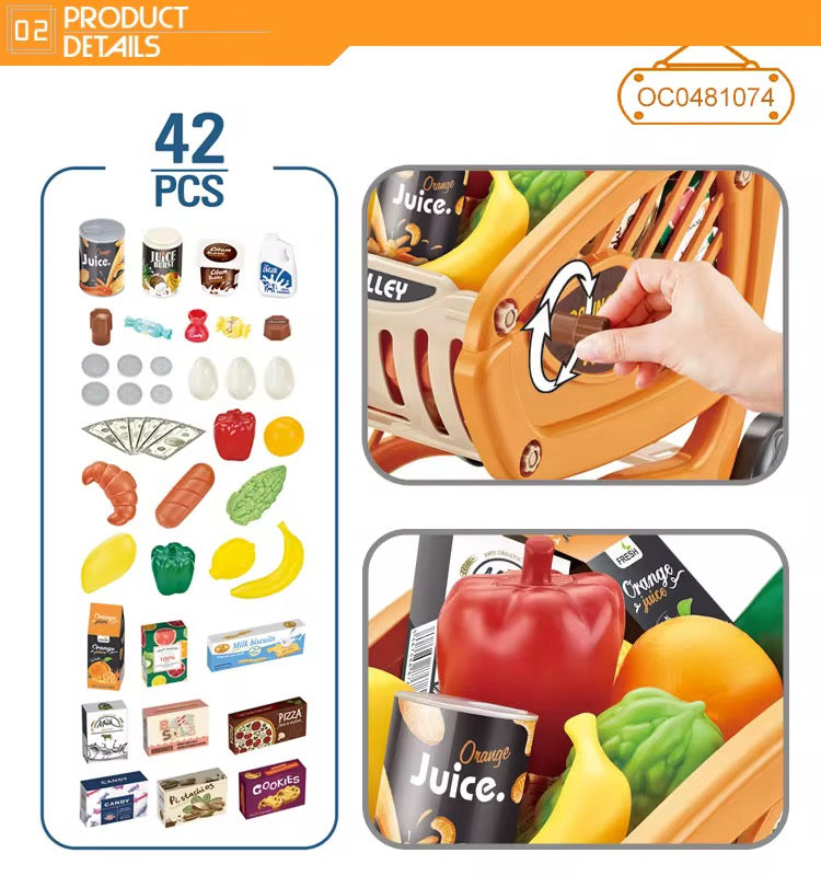 Children's shopping cart (42 PCS)