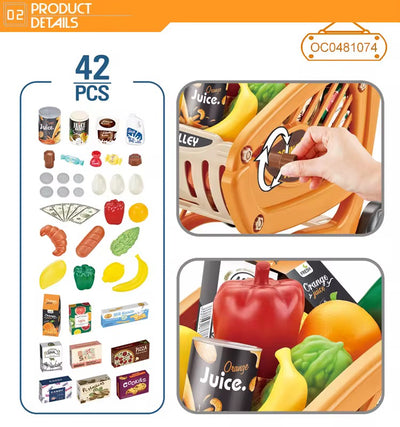 Children's shopping cart (42 PCS)