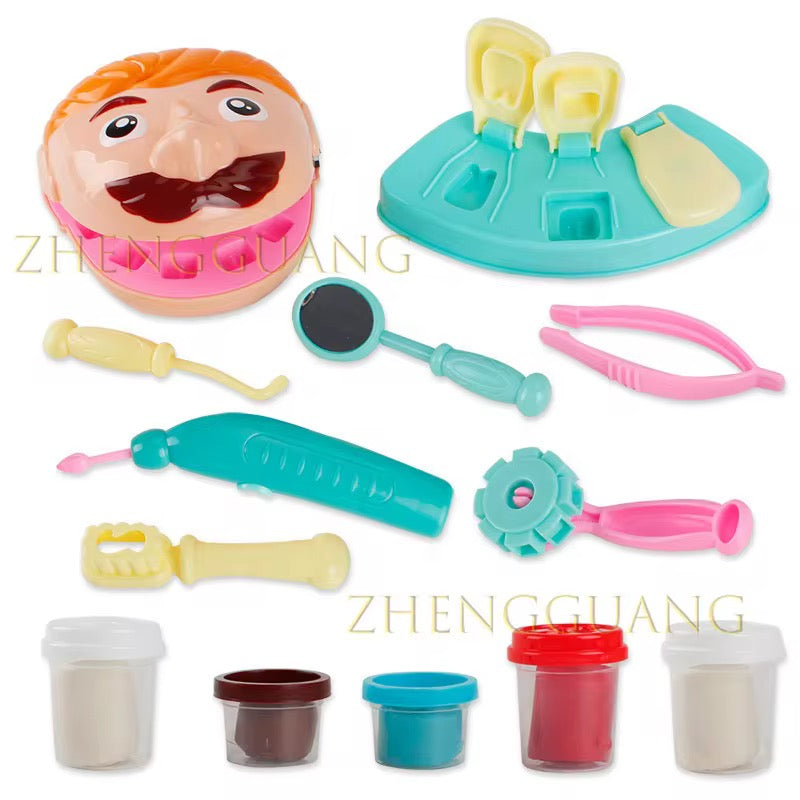 Magic Dough Dr Dentist Set Children Pretend Play Toys