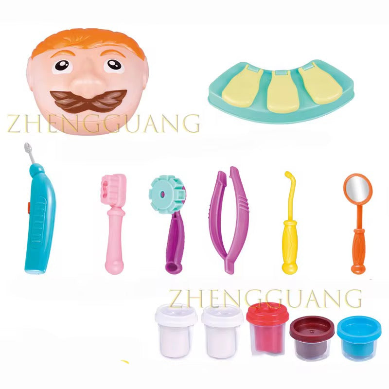 Magic Dough Dr Dentist Set Children Pretend Play Toys