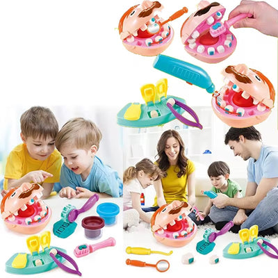 Magic Dough Dr Dentist Set Children Pretend Play Toys