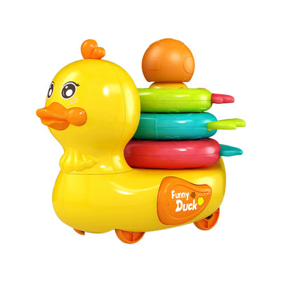 Walking and Stacking Duck Toy with Music and Light