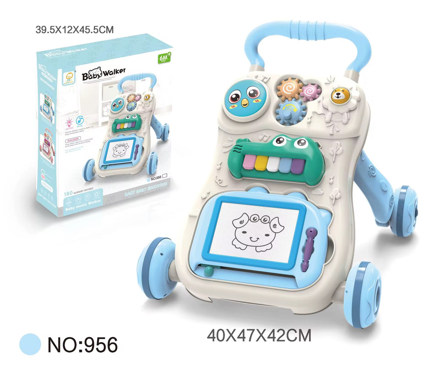 Multifunctional Music baby walker