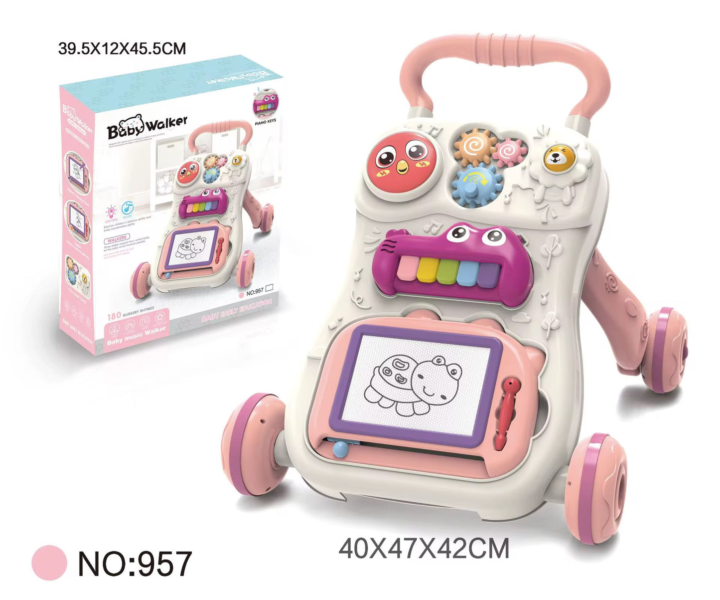 Multifunctional Music baby walker