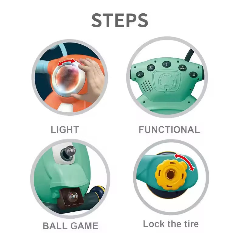 Functional Baby Walker With Light And Sound