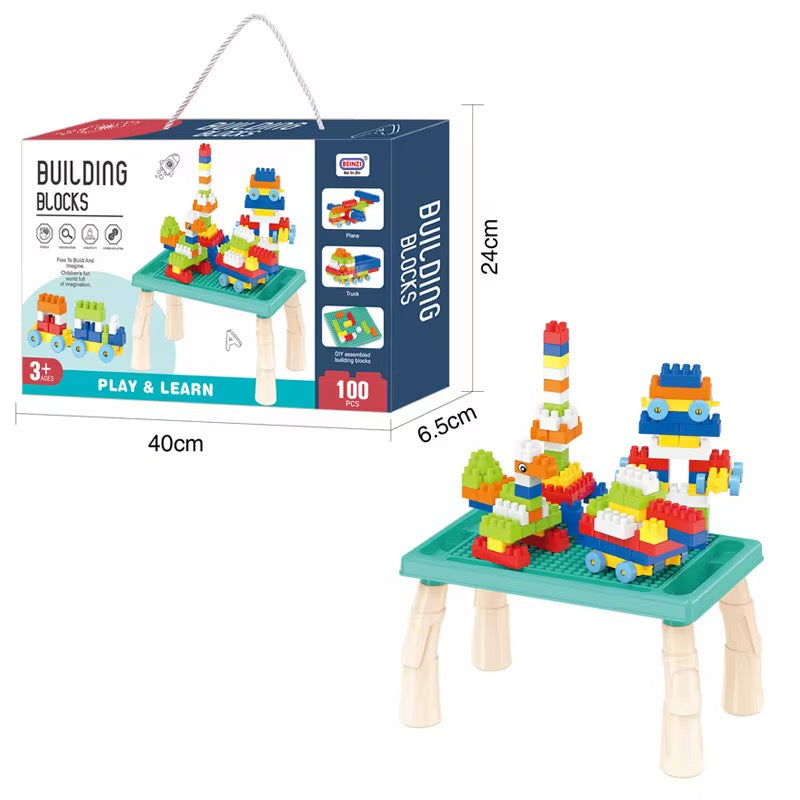 Building Blocks table 100 pieces
