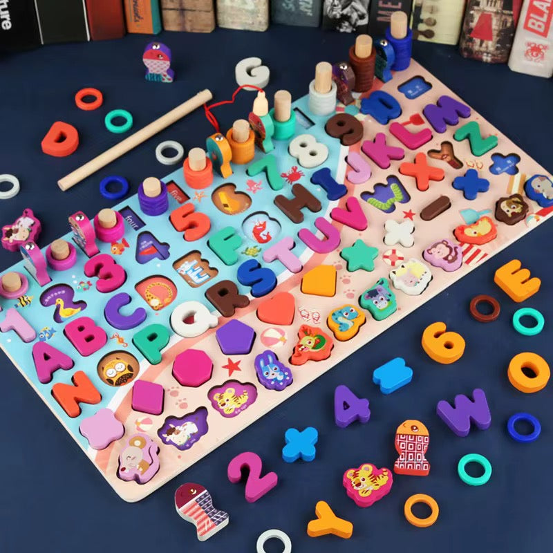 Wooden Alphanumeric Puzzle