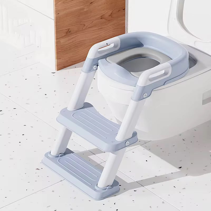 Potty training seat with a step